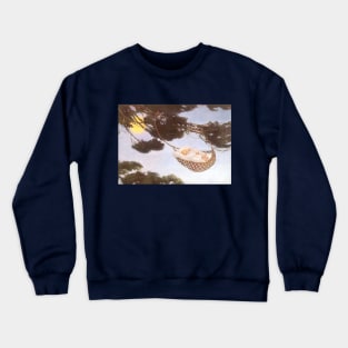 Vintage Nursery Rhyme, Boy in Hassoc Tree by Jessie Willcox Smith Crewneck Sweatshirt